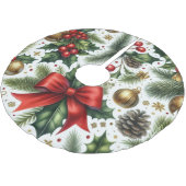 Kerst Rode strik en groen Kerstboom Rok (Gekanteld)