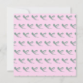 Kerst Rode Strikken Multicolor Save the Date  (Achterkant)