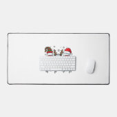 Kerst Rode Wijn Glazen Vakantie Vector Bureaumat (Keyboard & Muis)