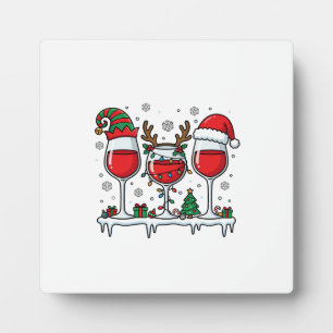 Kerst Rode Wijn Glazen Vakantie Vector Fotoplaat