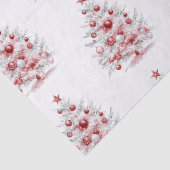 Kerst Rode Witte Pepermuntbomen Tissuepapier (Detail)