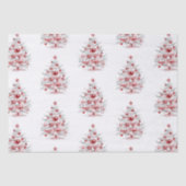 Kerst Rode Witte Pepermuntbomen Tissuepapier (Voorkant)