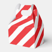 Kerst Rode Witte Streep Feest Favor Dozen Bedankdoosjes (Achterkant)