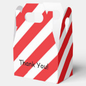 Kerst Rode Witte Streep Feest Favor Dozen Bedankdoosjes (Geopend)