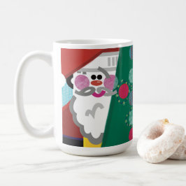 Kerst rolt rond Abstracte moderne kunst Mok