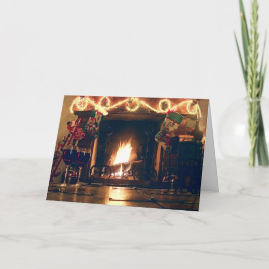 Kerst Romance en warmte Kaart (Voorkant)