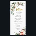 Kerst Romantisch Rustiek Winter Wedding Menu<br><div class="desc">Kerst Romantisch Rustiek Winter Wedding Menu</div>
