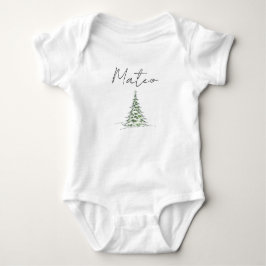 Kerst Romper met Eigen Naam Baby Eerste Kerst Mate