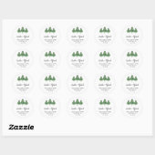 Kerst ronde adreslabels  ronde sticker (Vel)