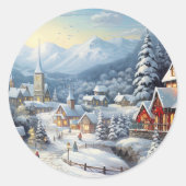  kerst ronde sticker (Voorkant)