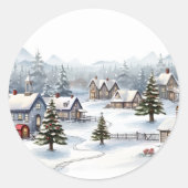  kerst ronde sticker (Voorkant)