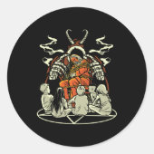 Kerst Ronde Sticker (Voorkant)