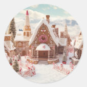  kerst ronde sticker (Voorkant)