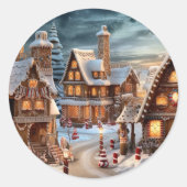  kerst ronde sticker (Voorkant)