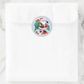 kerst ronde sticker (Tas)