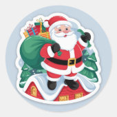 kerst ronde sticker (Voorkant)