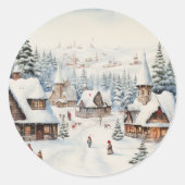  kerst ronde sticker (Voorkant)