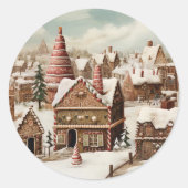 kerst ronde sticker (Voorkant)