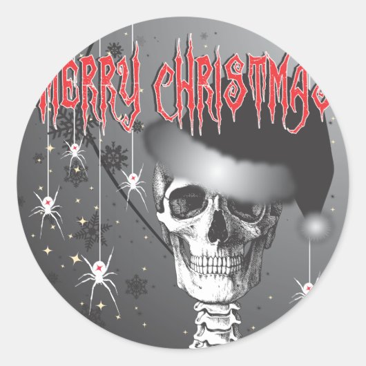 Kerst Ronde Sticker (Voorkant)