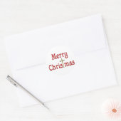 Kerst Ronde Sticker (Envelop)