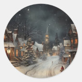  kerst ronde sticker (Voorkant)