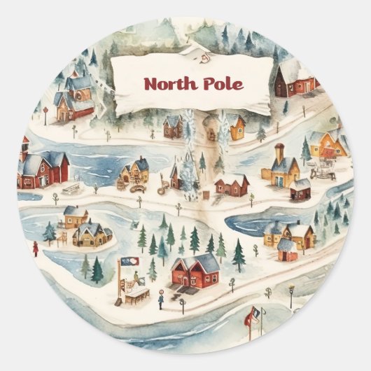  kerst ronde sticker (Voorkant)