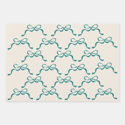 Kerst Rood Blauw Groen Moderne Vakantie Bogen Inpakpapier Vel (Voorkant 3)