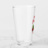 Kerst Rood Borstel Script  Truck Glas (Rechts)