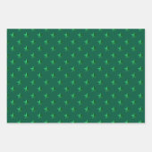 Kerst Rood Bos Groene sterren Inpakpapier Vel (Voorkant 2)