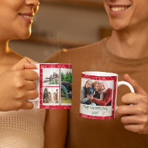 Kerst Rood Doodles Multi Foto Familie Cadeau