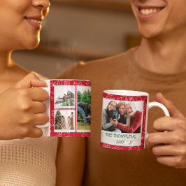 Kerst Rood Doodles Multi Foto Familie Cadeau Koffiemok