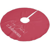 Kerst Rood Eenvoudige Moderne Familie Kerstboom Rok (Gekanteld)