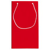 Kerst Rood effen kleur Klein Cadeauzakje (Achterkant)