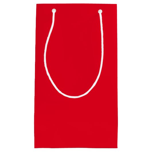 Kerst Rood effen kleur Klein Cadeauzakje (Voorkant)
