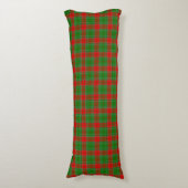 Kerst-rood en groen gelooid lichaamskussen (Voorkant Verticaal)