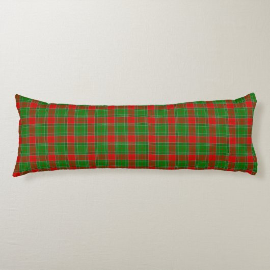 Kerst-rood en groen gelooid lichaamskussen (Voorkant)