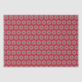 Kerst rood en groen sneeuwvlok patroon tissuepapier (Voorkant)