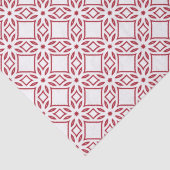 Kerst rood en wit patroon tissuepapier (Detail)