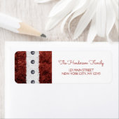 Kerst Rood en Wit Sinterklaas pak Etiket (Insitu)