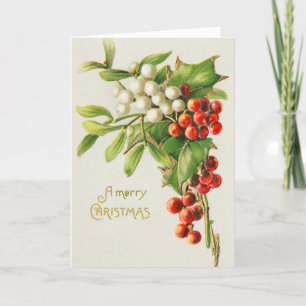 kerst rood en witte kerst feestdagen kaart