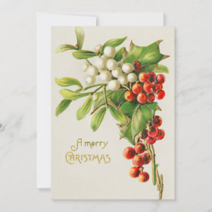 kerst rood en witte kerst feestdagenkaart