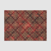 Kerst rood goud Elegant Glam Tissuepapier (Voorkant)