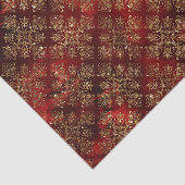 Kerst rood goud Elegant Glam Tissuepapier (Detail)