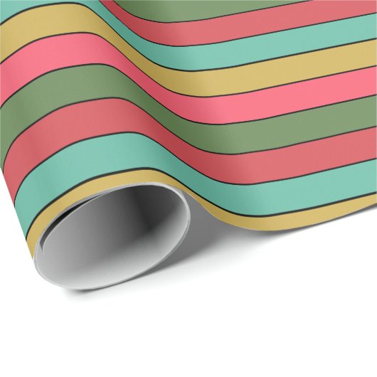 Kerst Rood Goud Groen Kleur op Waterverf Papier (Rol Hoek)