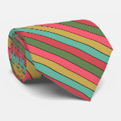 Kerst Rood Goud Groen Kleur op Waterverf Papier Stropdas (Opgerold)