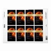 Kerst Rood & Gouden Keuken Treat Baking Label (Full Sheet)