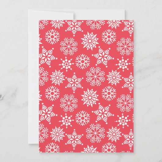 Kerst Rood & Groen Botanische Krans Feestdagenkaart (Achterkant)