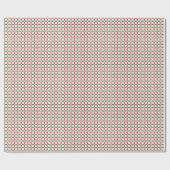 Kerst Rood Groen Geometrisch met Karamel Stukken Cadeaupapier (Vlak)