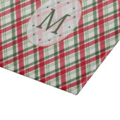 Kerst rood groen geplakt monogram snijplank (Hoek)