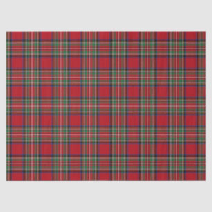 Kerst Rood Groen Plaid Classic Stewart Tartan Tissuepapier